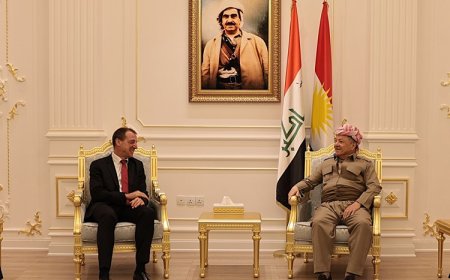 Serok Barzanî pêşwaziyê li Konsulê Giştî yê Fransayê li Hewlêrê kir