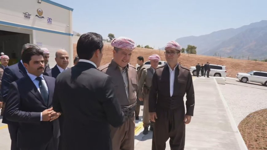 مەسرور بارزانی پڕۆژەیەکی گەورەی ئاوی بۆ 53 گوند کردەوە