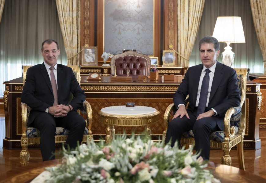 Serokê Herêma Kurdistanê pesnê rola Konsolosê Giştî yê Fransayê dide