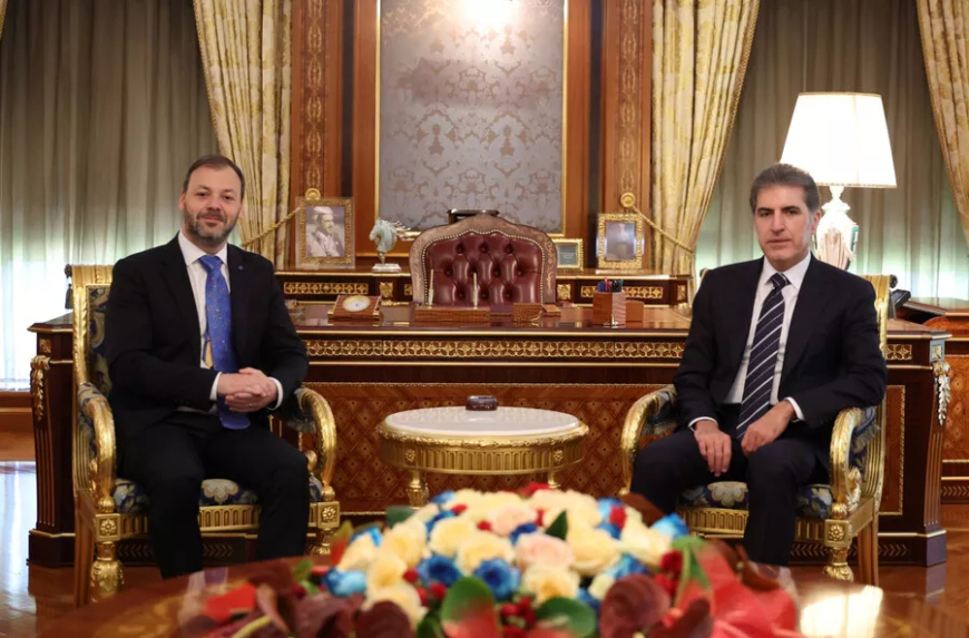 Serokê Herêma Kurdistanê pêşwaziyê li berpirsê Nivîsîngeha Yekîtiya Ewropayê kir