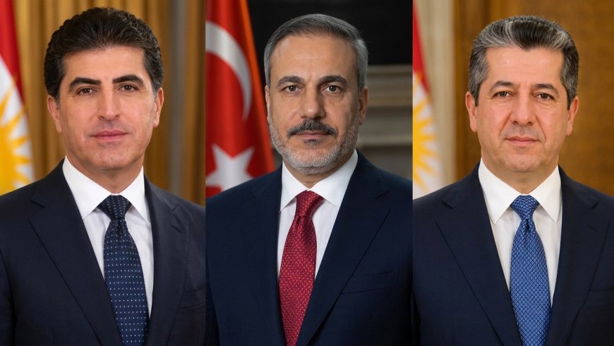 هاکان فیدان بە تەلەفۆن قسەی لەگەڵ نێچیرڤان بارزانی و مەسرور بارزانی کرد